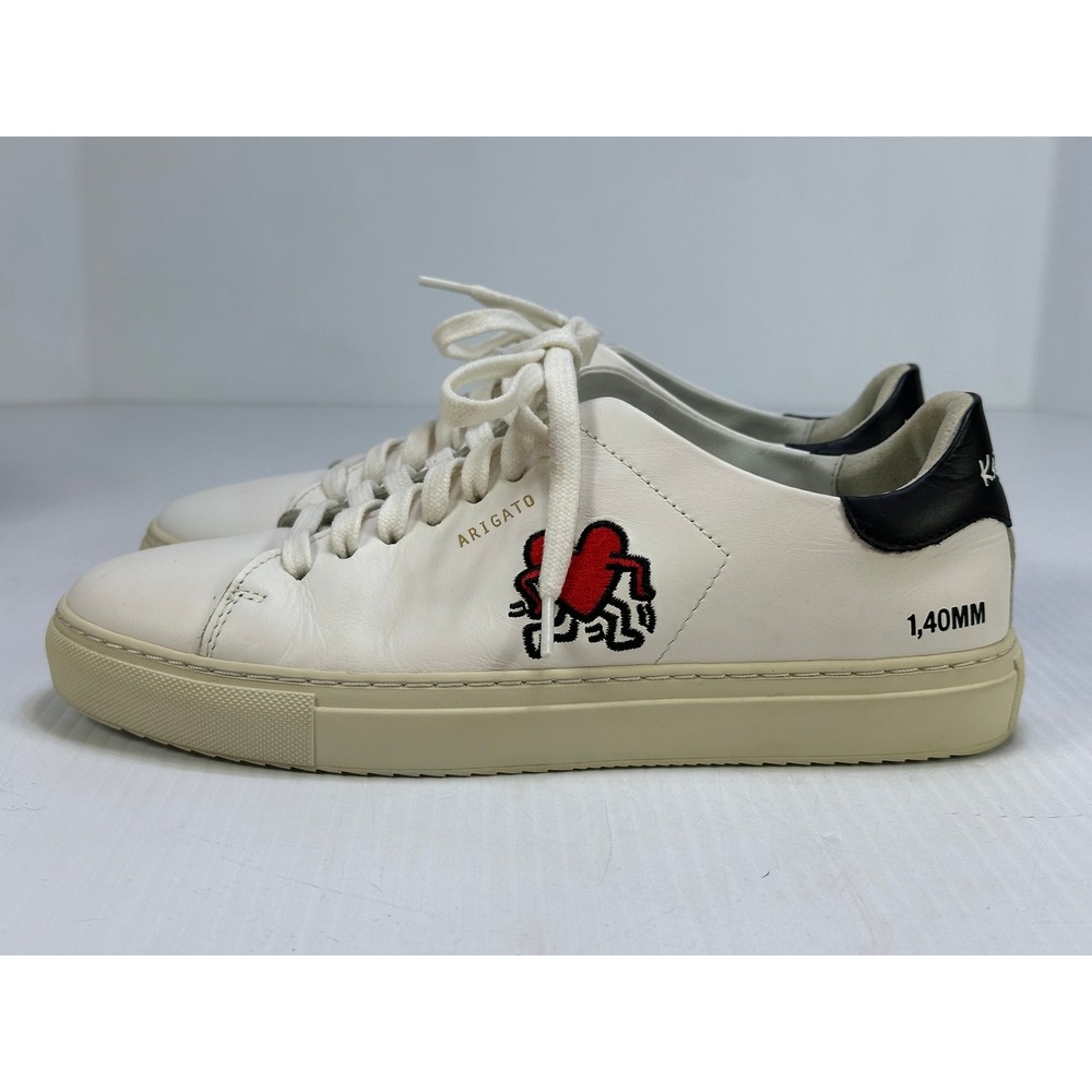 Axel Arigato Keith Haring Clean 90 White Leather Sneakers Womens 7.5 EU 38